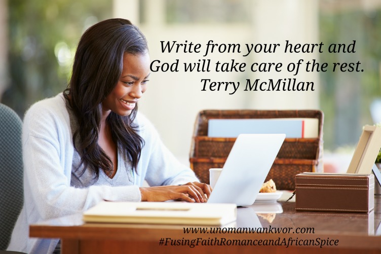 Woman Using Laptop On Desk At Home