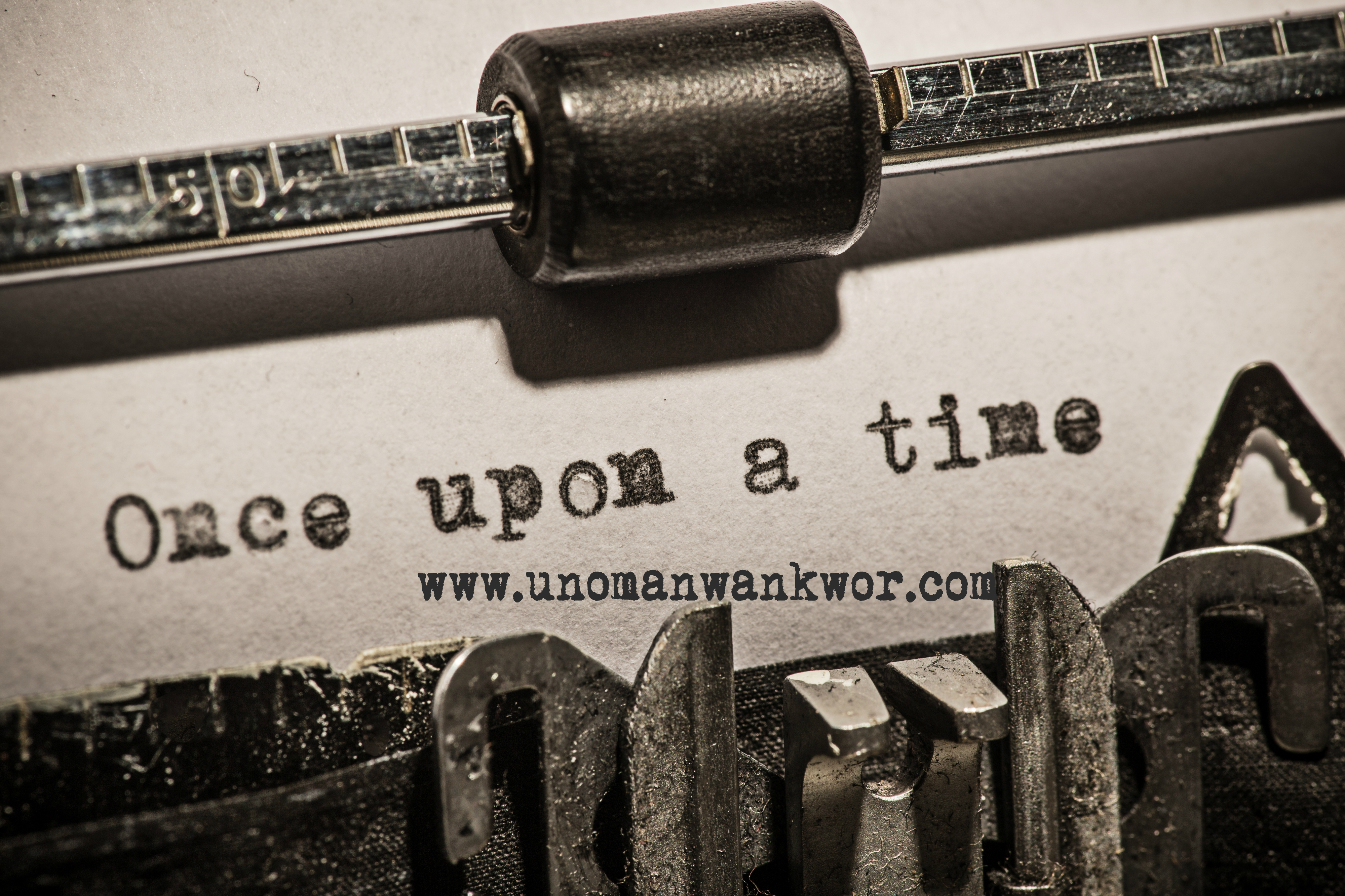 Old vintage typewriter, close-up.